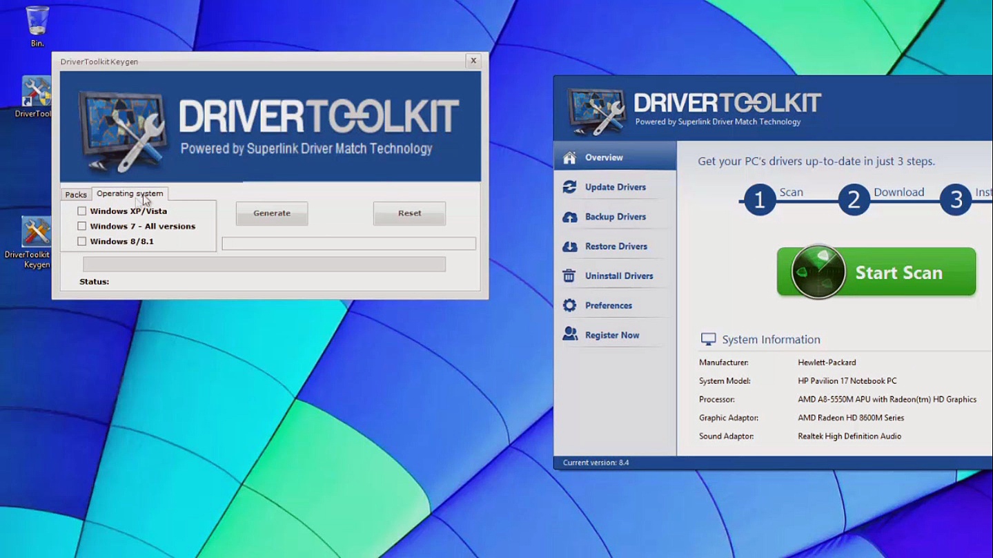 uninstall driver toolkit installer